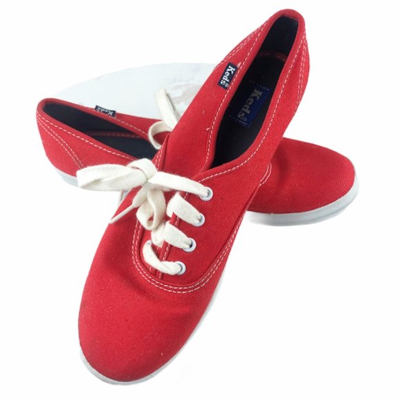 Keds Shoes - Keds | Red Canvas Low Top Sneakers